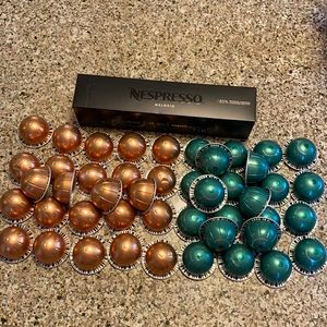 56 Nespresso Melozio & Starbucks pikes peek blends, Vertuo pods. PRICE IS FIRM.